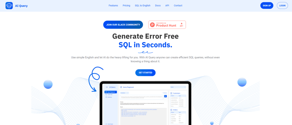 AI Query is an innovative AI SQL Query Optimizer Tool