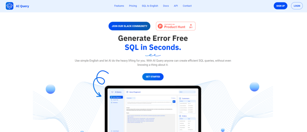 AI Query is an innovative AI SQL Query Optimizer Tool