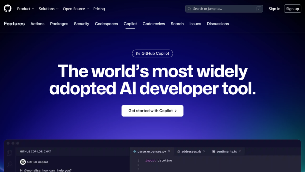 GitHub Copilot from Best AI Coding Assistant Tools