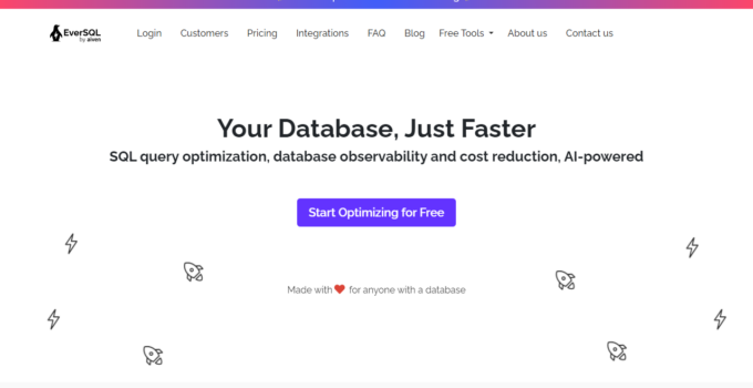 EverSQL one of Best AI SQL Query Optimizer Tools