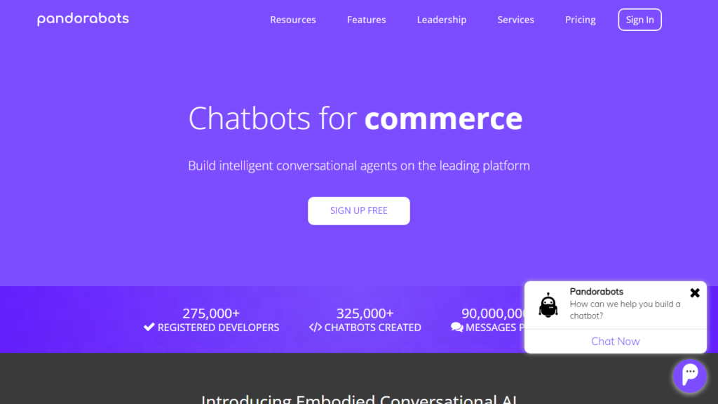 Pandorabots - A Pioneer in AI Chatbots for Ecommerce