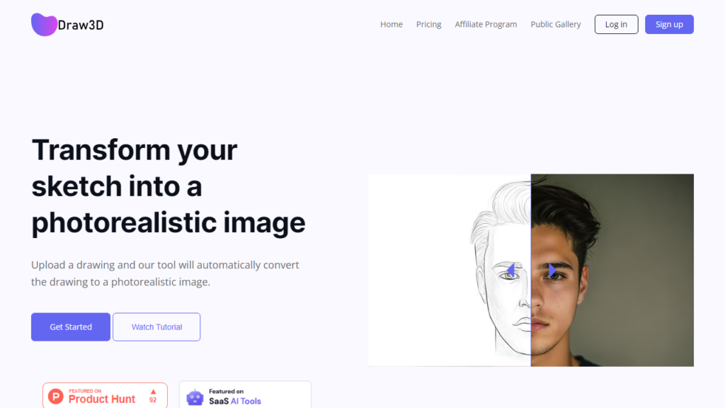 draw3d online An AI Sketch to Image Generators 2024